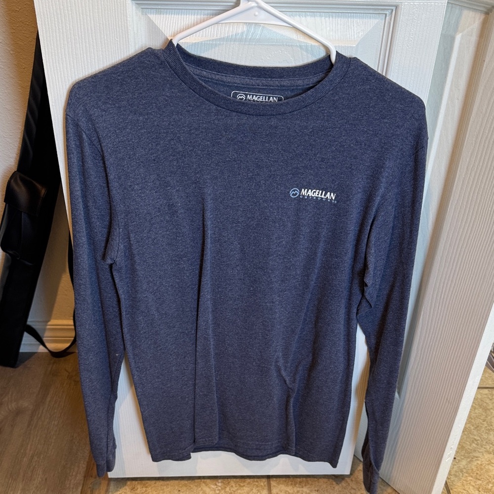 Magellan Outdoors Heather Blue Shirt